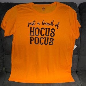 Just a Bunch of Hocus Pocus Halloween T-shirt Sz XXXL 22 NWT plus size top shirt